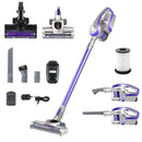 Devanti Stick Vacuum Cleaner Roller Brush Cordless 150W Purple-8