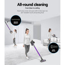 Devanti Stick Vacuum Cleaner Bagless Cordless 120W Purple-6