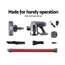 Devanti Stick Vacuum Cleaner Bagless Cordless Red 150W-6