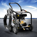 Giantz Petrol High Pressure Cleaner Washer 20M Hose Gurney-8