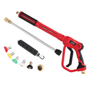Giantz Pressure Washer Gun Short Trigger 4000PSI M22-14 1/4 Inch 5 Nozzles Red-1