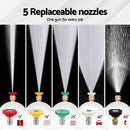 Giantz Pressure Washer Gun Short Trigger 4000PSI M22-14 1/4 Inch 5 Nozzles Red-4