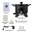 Devanti 5L Wax Melter Candle Making 1200W Melting Pot Furnace Quick Pour Spout Soy Soap-4