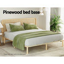 Artiss Bed Frame King Size Wooden Base Mattress Platform Timber Pine AMBA-4