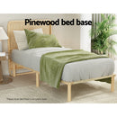 Artiss Bed Frame Single Size Wooden Base Mattress Platform Timber Pine AMBA-4