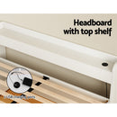 Artiss Bed Frame Double Size Mattress Base wtih Charging Ports 2 Storage Drawers-5