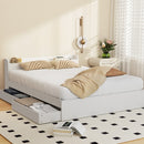 Artiss Bed Frame Double Size Mattress Base wtih Charging Ports 2 Storage Drawers-7