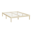 Artiss Bed Frame Double Size Wooden Base Mattress Platform Timber Pine BRUNO-1
