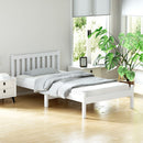 Artiss Bed Frame King Single Size Wooden White SOFIE-1
