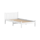 Artiss Bed Frame King Single Size Wooden White SOFIE-2