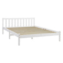 Artiss Bed Frame Queen Size Wooden White SOFIE-10