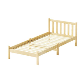 Artiss Bed Frame Single Size Wooden Oak SOFIE - 0