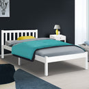 Single Size Wooden Bed Frame - White-7