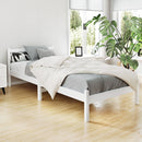 Single Size Wooden Bed Frame - White-8