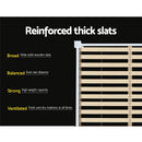 Double Size Wooden Bed Frame - White-7