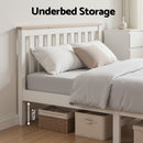 Artiss Double Full Size Wooden Bed Frame PONY Timber Mattress Base Bedroom Kids-5