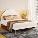 Artiss Bed Frame Queen Size Wooden White DALY-7