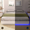 Artiss Queen Bed Frame with 16Colour Led Light Wooden Platform Bed Base DAYGLOW-5