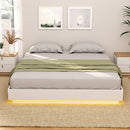 Artiss Queen Bed Frame with 16Colour Led Light Wooden Platform Bed Base DAYGLOW-7