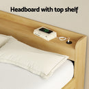 Artiss Bed Frame Double Size with Charging Ports and 2 Drawers AURA-5