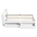 Artiss Bed Frame King Single Size with Charging Ports and 2 Drawers AURA-4