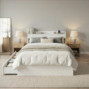 Artiss Bed Frame King Single Size with Charging Ports and 2 Drawers AURA-9