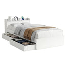 Artiss Bed Frame King Single Size with Charging Ports and 2 Drawers AURA-10