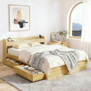Artiss Bed Frame Queen Size with Charging Ports and 2 Drawers AURA-1