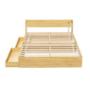 Artiss Bed Frame Queen Size with Charging Ports and 2 Drawers AURA-2