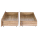 Artiss 2pcs Under Bed Storage with Wheels Rolling Wooden Drawers King Single & Queen-3