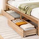 Artiss 2pcs Under Bed Storage with Wheels Rolling Wooden Drawers King Single & Queen-7