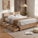 Artiss Double Bed Frame with 2 Drawers Bedroom Furniture-1