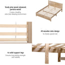 Artiss Double Bed Frame with 2 Drawers Bedroom Furniture-7