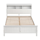 Artiss Queen Bed Frame with Storage Headboard and Footboard Wooden Bed Base White-3