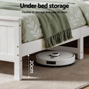 Artiss Queen Bed Frame with Storage Headboard and Footboard Wooden Bed Base White-5