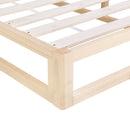 Artiss Bed Frame Queen Size Wooden Base Mattress Platform Timber Pine KALAM-4