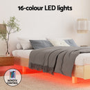 Artiss Bed Frame Double Size Floating Wooden Mattress Base Platform Timber ODIN-5