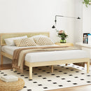 Artiss Bed Frame Queen Size Wooden Base Mattress Platform Timber Pine YUMI-7