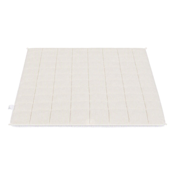 Giselle Faux Fur Weighted Blanket 2 Sided Long Pile Sherpa Reverse Cream 9KG 152 x 203cm