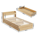 RoomSense Single Firm Mattress 26cm Bundle with Storage Bed Frame-3