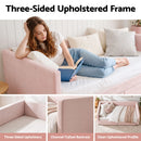 Artiss Single Extendable Daybed with 2 Storage Drawers, Pink-7