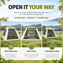 Weisshorn Inflatable Mesh Gazebo Tent, Air-Frame with Extendable Canopy-5