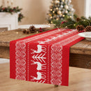 Jingle Jollys Christmas Table Runner Reindeers 270x28CM Dining Party Decor Red-1