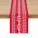 Jingle Jollys Christmas Table Runner Reindeers 270x28CM Dining Party Decor Red-3