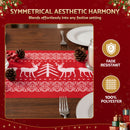 Jingle Jollys Christmas Table Runner Reindeers 270x28CM Dining Party Decor Red-5