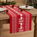 Jingle Jollys Christmas Table Runner Reindeers 270x28CM Dining Party Decor Red-8