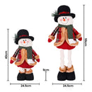 Jingle Jollys Christmas Snowman Ornament 40-56cm Telescopic Tabletop Decoration Doll, Adjustable Length For Tabletop, Window, Mantel, Indoor Holiday Decor-2