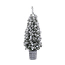 Jingle Jollys Christmas Tree 1.2M Potted Snowy Xmas Tree-3