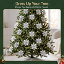 Jingle Jollys 20Pcs Christmas Tree Flower Set Garland Wreath Poinsettia Decorations-5