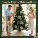 Jingle Jollys 20Pcs Christmas Tree Flower Set Garland Wreath Poinsettia Decorations-9